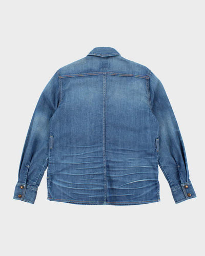 Vintage 90's Lucky Brand Dark Wash Denim Shirt - M