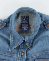 Vintage 90's Lucky Brand Dark Wash Denim Shirt - M