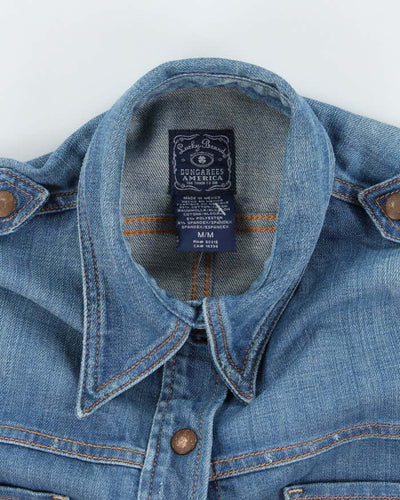 Vintage 90's Lucky Brand Dark Wash Denim Shirt - M