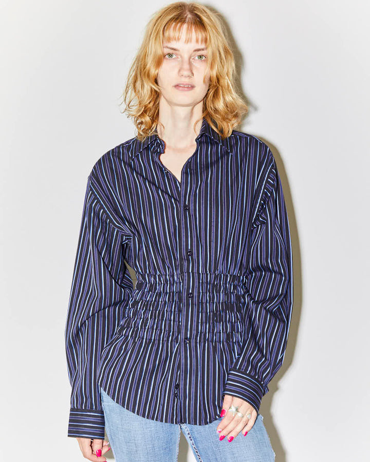 Rokit Originals Reworked Honey Shirring Shirt - L