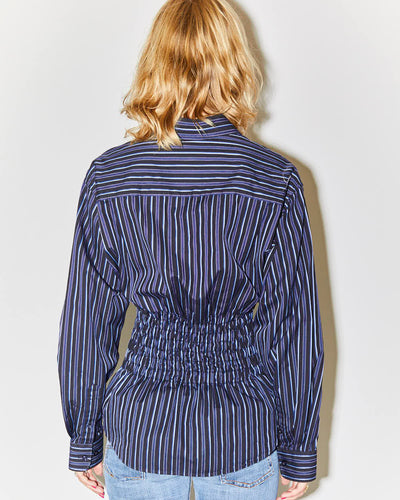 Rokit Originals Reworked Honey Shirring Shirt - L