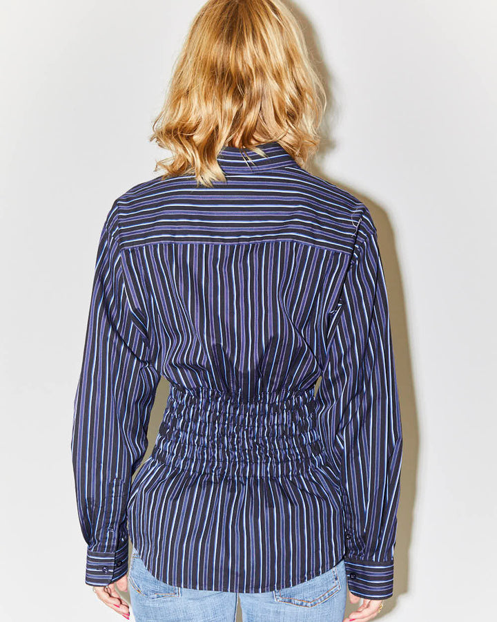 Rokit Originals Reworked Honey Shirring Shirt - L
