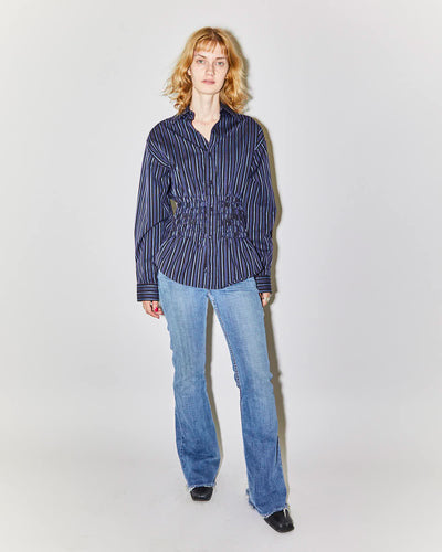 Rokit Originals Reworked Honey Shirring Shirt - L