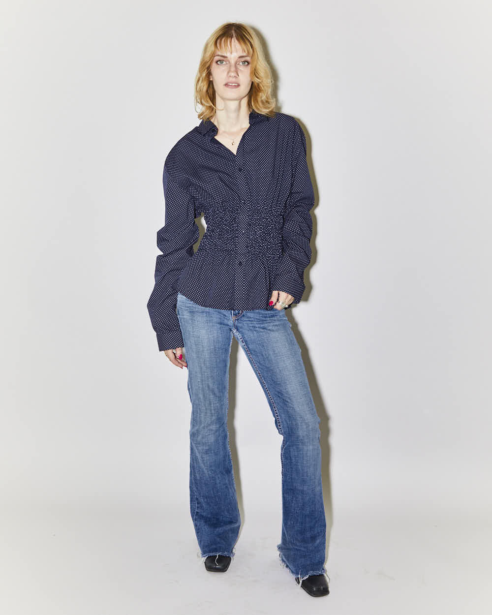 Rokit Originals Rework Shirring Honey Shirt - S