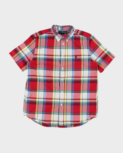 Vintage Y2K Ralph Lauren Short Sleeve Patterned Shirt - XL