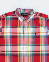 Vintage Y2K Ralph Lauren Short Sleeve Patterned Shirt - XL