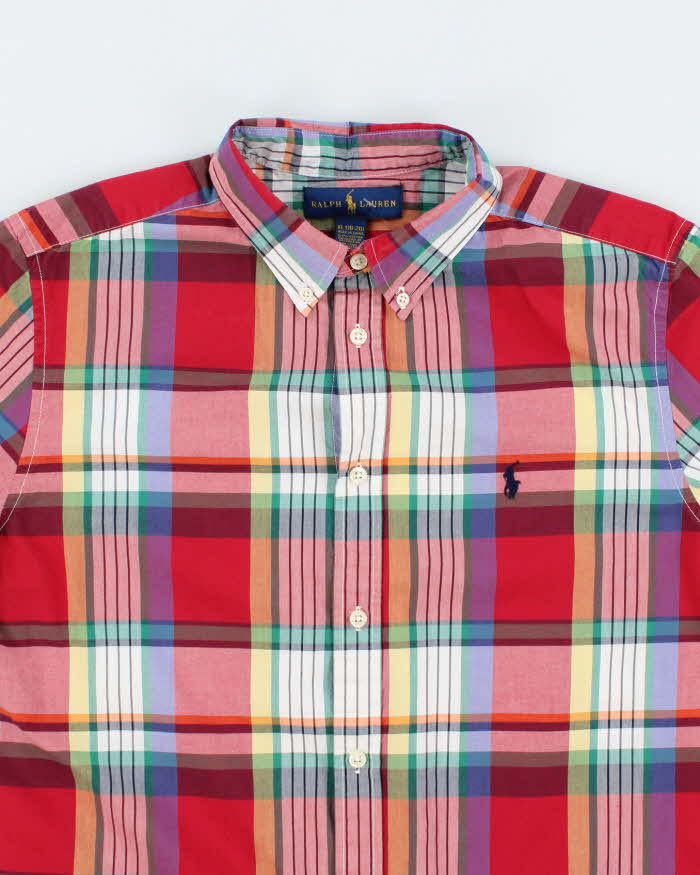 Vintage Y2K Ralph Lauren Short Sleeve Patterned Shirt - XL
