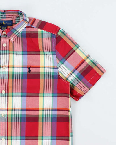 Vintage Y2K Ralph Lauren Short Sleeve Patterned Shirt - XL