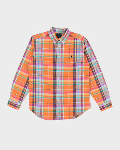 Vintage Y2K Ralph Lauren Patterned Long Sleeve Shirt - L
