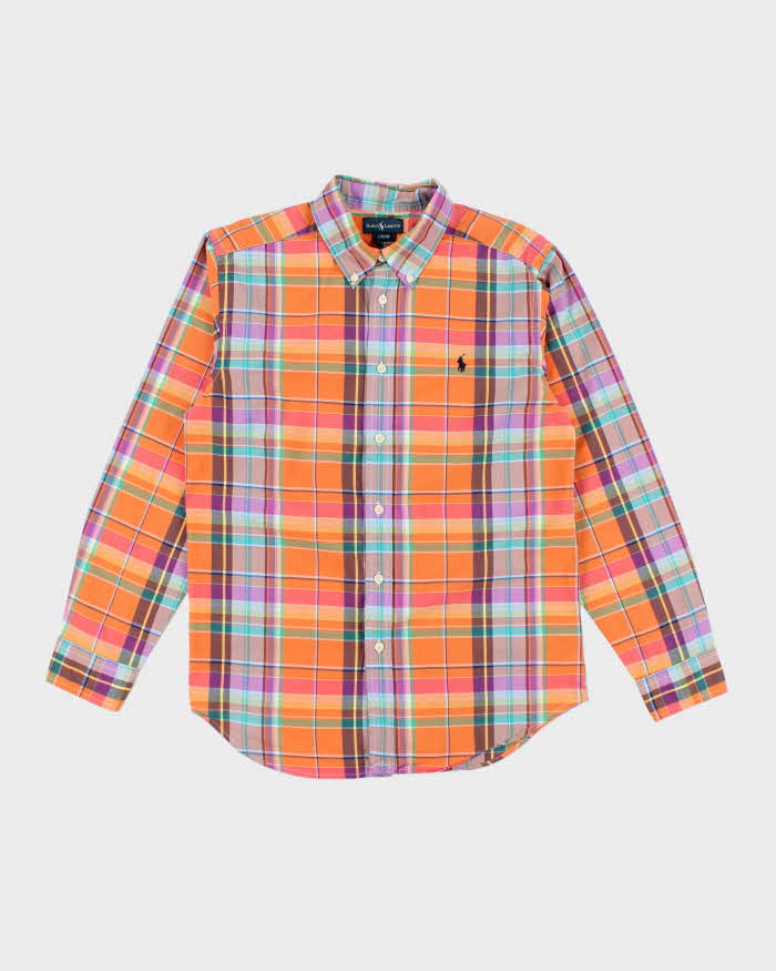 Vintage Y2K Ralph Lauren Patterned Long Sleeve Shirt - L