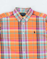 Vintage Y2K Ralph Lauren Patterned Long Sleeve Shirt - L
