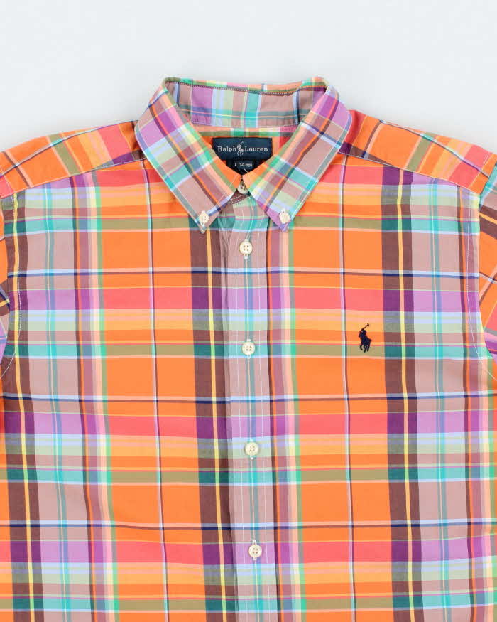 Vintage Y2K Ralph Lauren Patterned Long Sleeve Shirt - L