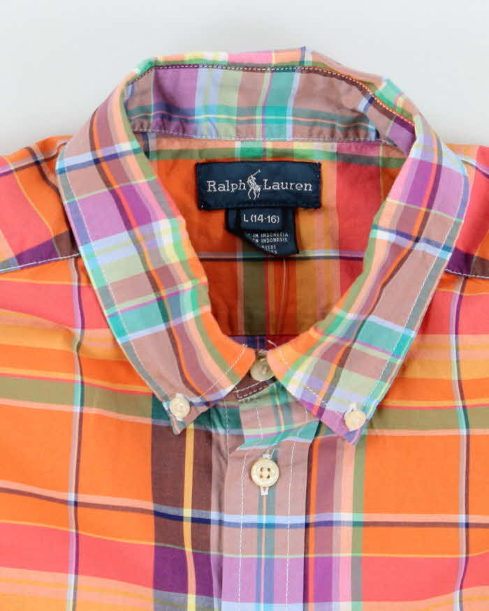 Vintage Y2K Ralph Lauren Patterned Long Sleeve Shirt - L