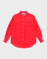 Tommy Hilfiger Bright Red Corduroy Shirt - S