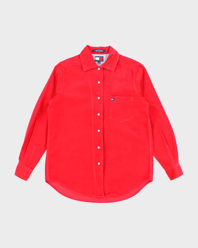 Tommy Hilfiger Bright Red Corduroy Shirt - S