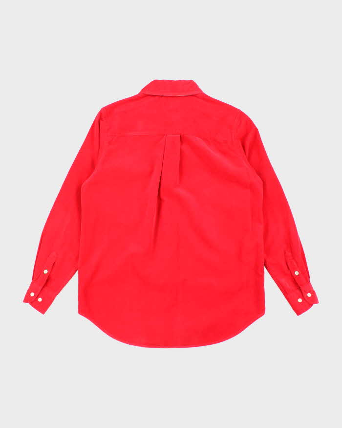 Tommy Hilfiger Bright Red Corduroy Shirt - S