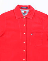 Tommy Hilfiger Bright Red Corduroy Shirt - S