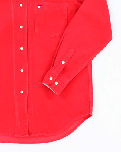 Tommy Hilfiger Bright Red Corduroy Shirt - S