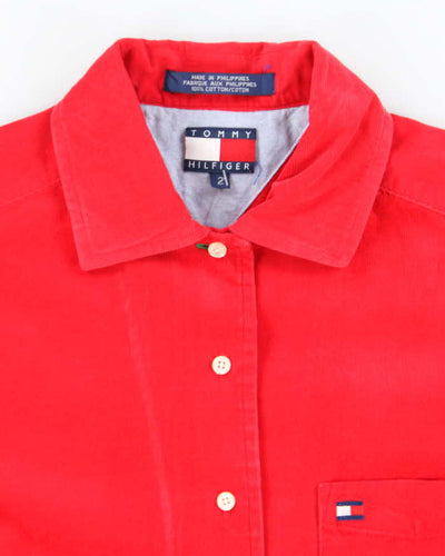Tommy Hilfiger Bright Red Corduroy Shirt - S
