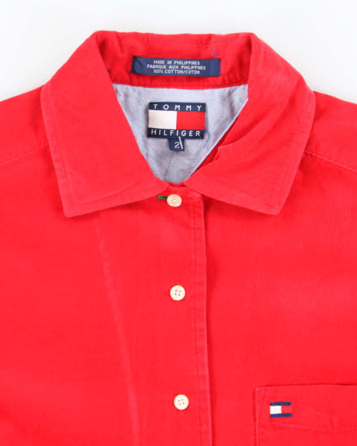 Tommy Hilfiger Bright Red Corduroy Shirt - S