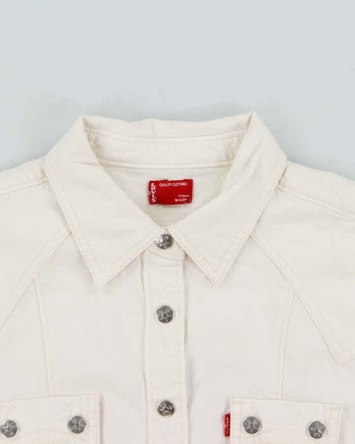 Vintage Y2K 00s Women's Levi's Denim Long Sleeve Western Shirt - L