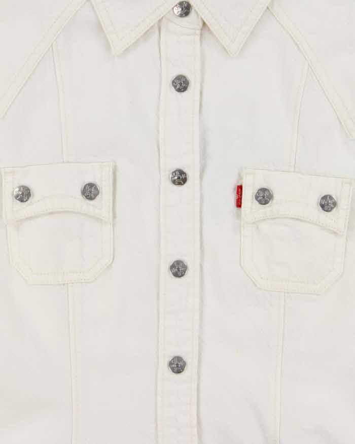 Vintage Y2K 00s Women's Levi's Denim Long Sleeve Western Shirt - L