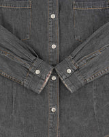 Vintage Y2K 00s Burberry Women's Snap Button Denim Long Sleeve Shirt - M