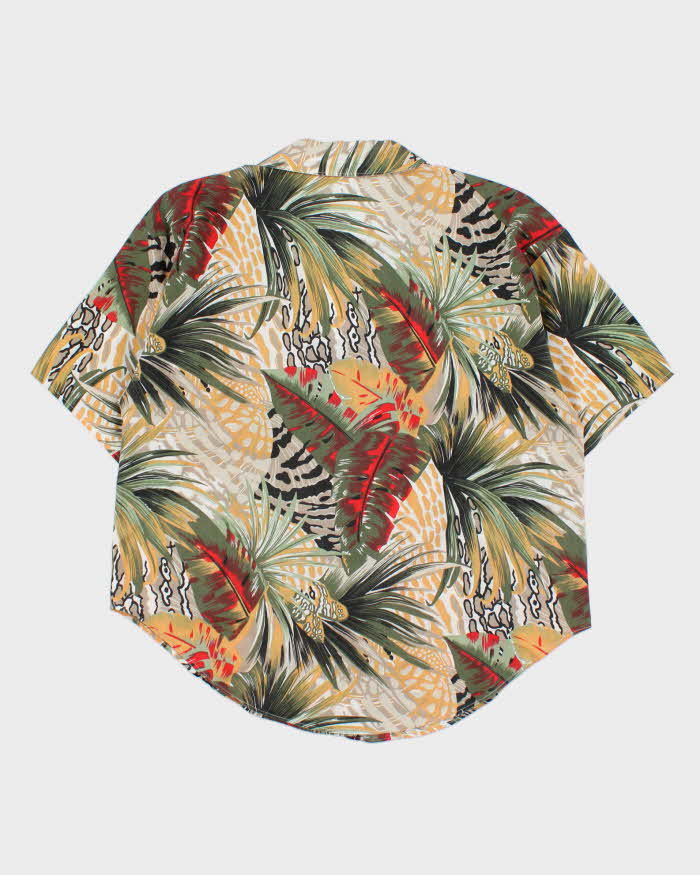 Vintage 1980s Caribou Made In USA Women's Boxy Hawaiian Shirt - L