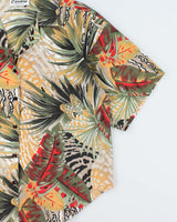 Vintage 1980s Caribou Made In USA Women's Boxy Hawaiian Shirt - L