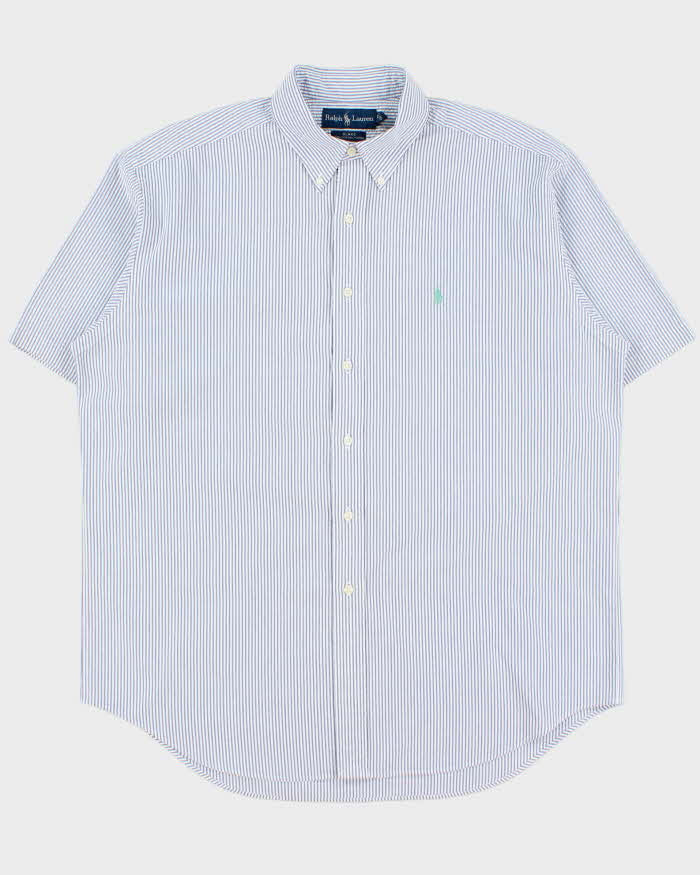 Vintage Ralph Lauren Striped Seersucker Oversized Shirt - L