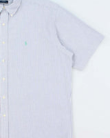Vintage Ralph Lauren Striped Seersucker Oversized Shirt - L