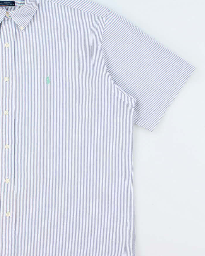 Vintage Ralph Lauren Striped Seersucker Oversized Shirt - L