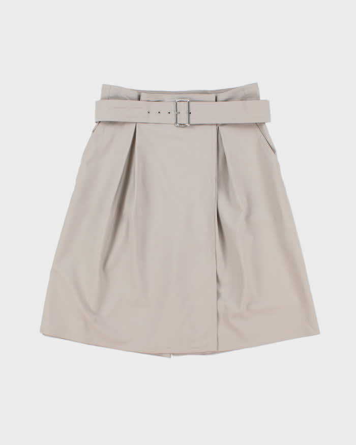 Vintage MaxMara Wool Paper Bag Waist Long Skort - S