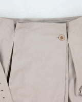 Vintage MaxMara Wool Paper Bag Waist Long Skort - S