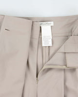 Vintage MaxMara Wool Paper Bag Waist Long Skort - S
