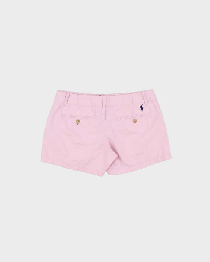 Vintage Polo Ralph Lauren Women's Baby Pink Mini Chino Shorts - W29