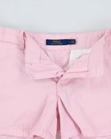 Vintage Polo Ralph Lauren Women's Baby Pink Mini Chino Shorts - W29