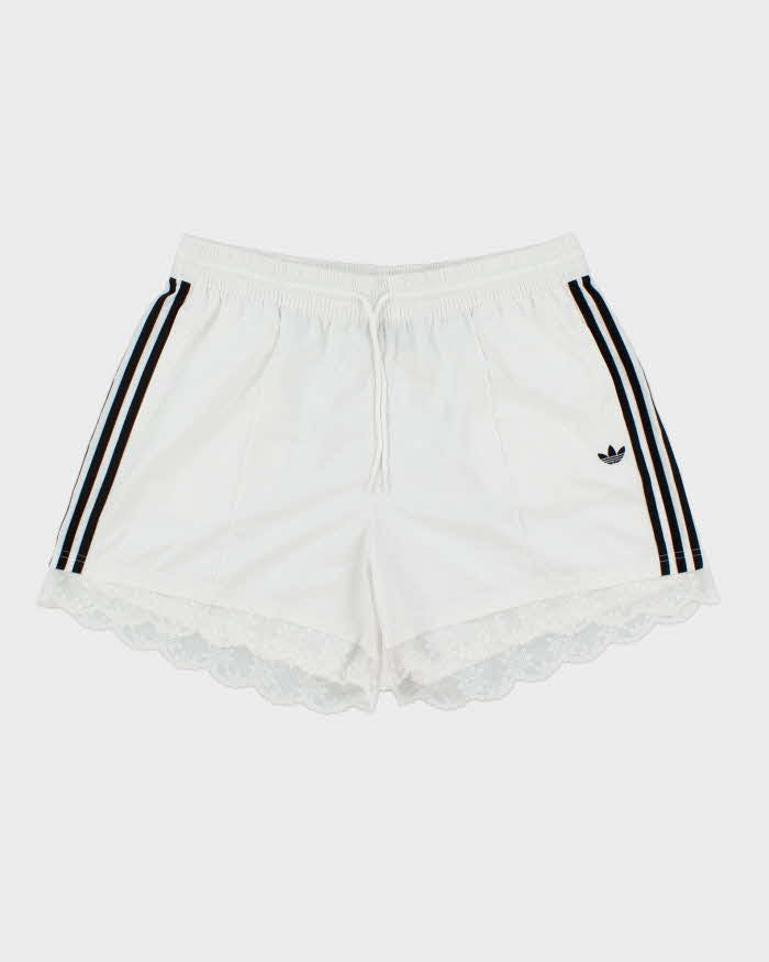 Adidas Originals Women's 3-Stripe Lace Trim Trefoil Firebird Shorts - XL