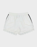 Adidas Originals Women's 3-Stripe Lace Trim Trefoil Firebird Shorts - XL
