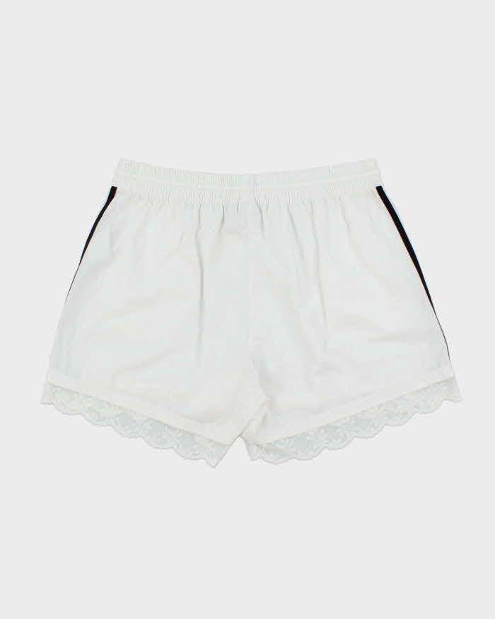 Adidas Originals Women's 3-Stripe Lace Trim Trefoil Firebird Shorts - XL