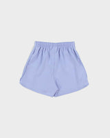 Adidas Originals Women's Lavender 3-Stripe Satin Firebird Mini Shorts - XS