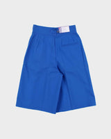 DSWT Vintage 1970s Jean's West Women's High Waisted Double Pleated Wide Leg Flared Bermuda Shorts - W25