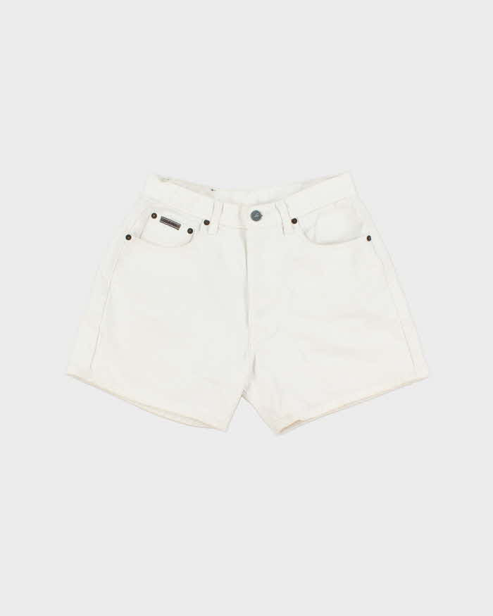 Vintage Y2K 00s Calvin Klein Women's High Waisted Made In USA Denim Mini Shorts - W26