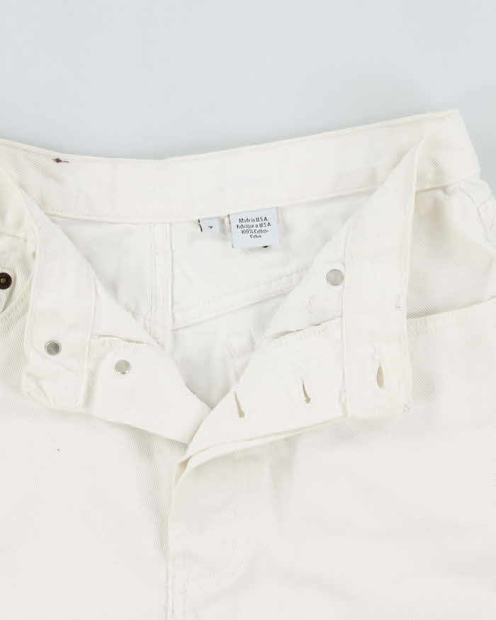 Vintage Y2K 00s Calvin Klein Women's High Waisted Made In USA Denim Mini Shorts - W26