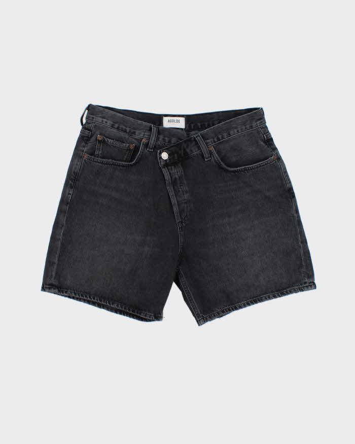 Agolde Criss Cross Women's Relaxed Fit Mid Thigh Denim Shorts - W32