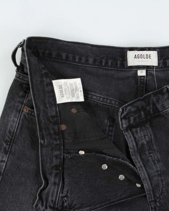 Agolde Criss Cross Women's Relaxed Fit Mid Thigh Denim Shorts - W32