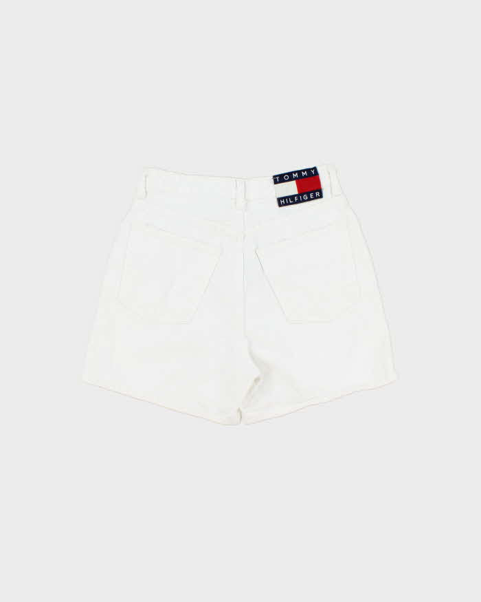 Vintage 1990s Tommy Hilfiger Women's High Waisted 'Perfect' Made In Canada Denim Mini Shorts - W26