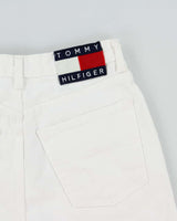 Vintage 1990s Tommy Hilfiger Women's High Waisted 'Perfect' Made In Canada Denim Mini Shorts - W26