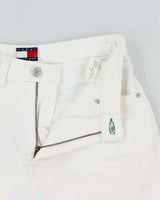 Vintage 1990s Tommy Hilfiger Women's High Waisted 'Perfect' Made In Canada Denim Mini Shorts - W26