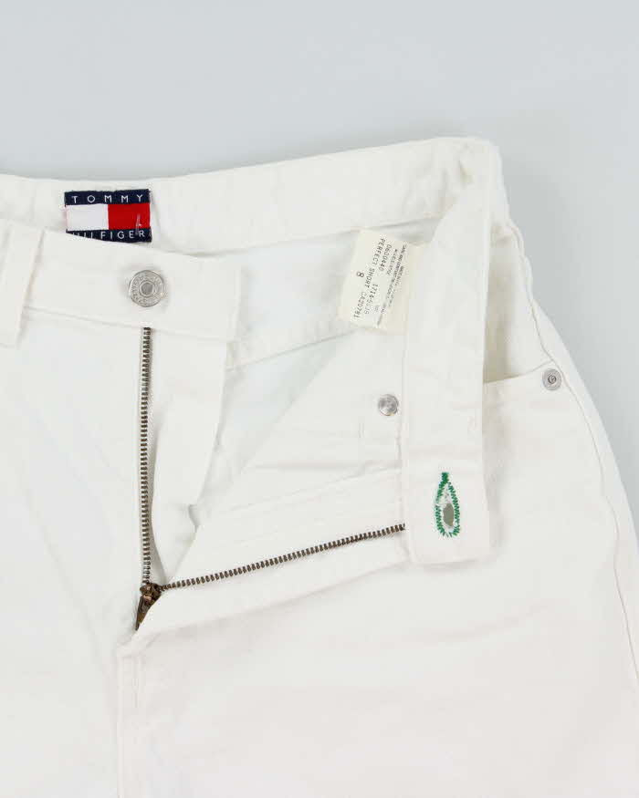 Vintage 1990s Tommy Hilfiger Women's High Waisted 'Perfect' Made In Canada Denim Mini Shorts - W26